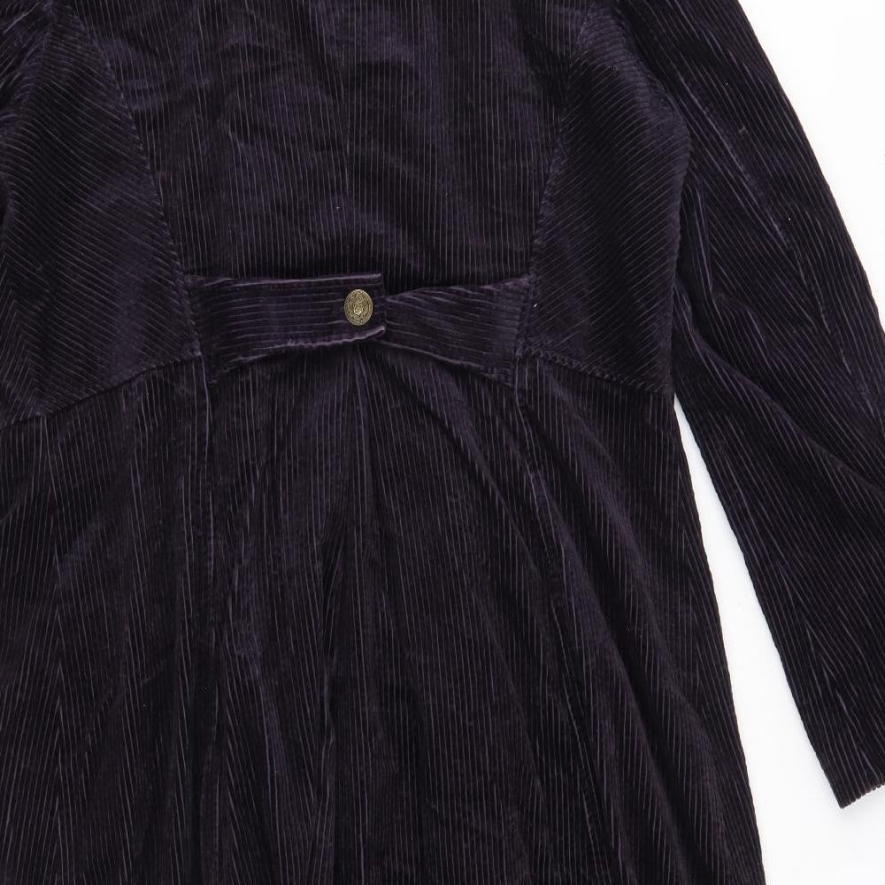 M&S Womens Purple   Overcoat Coat Size 16