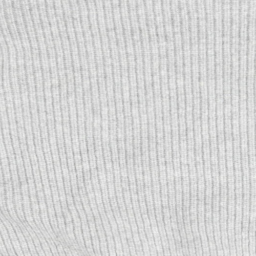 H&M Womens Grey High Neck  Acrylic Pullover Jumper Size XS