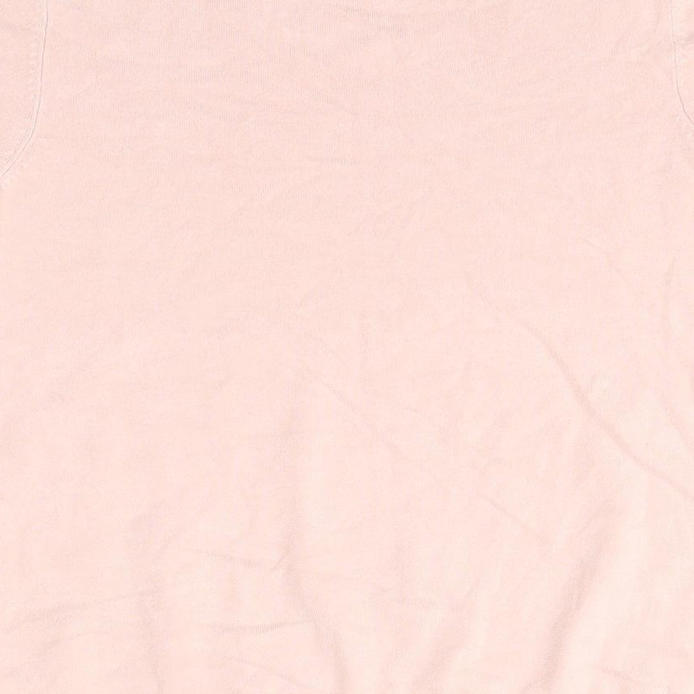 F&F Womens Pink Round Neck  Viscose Pullover Jumper Size 14