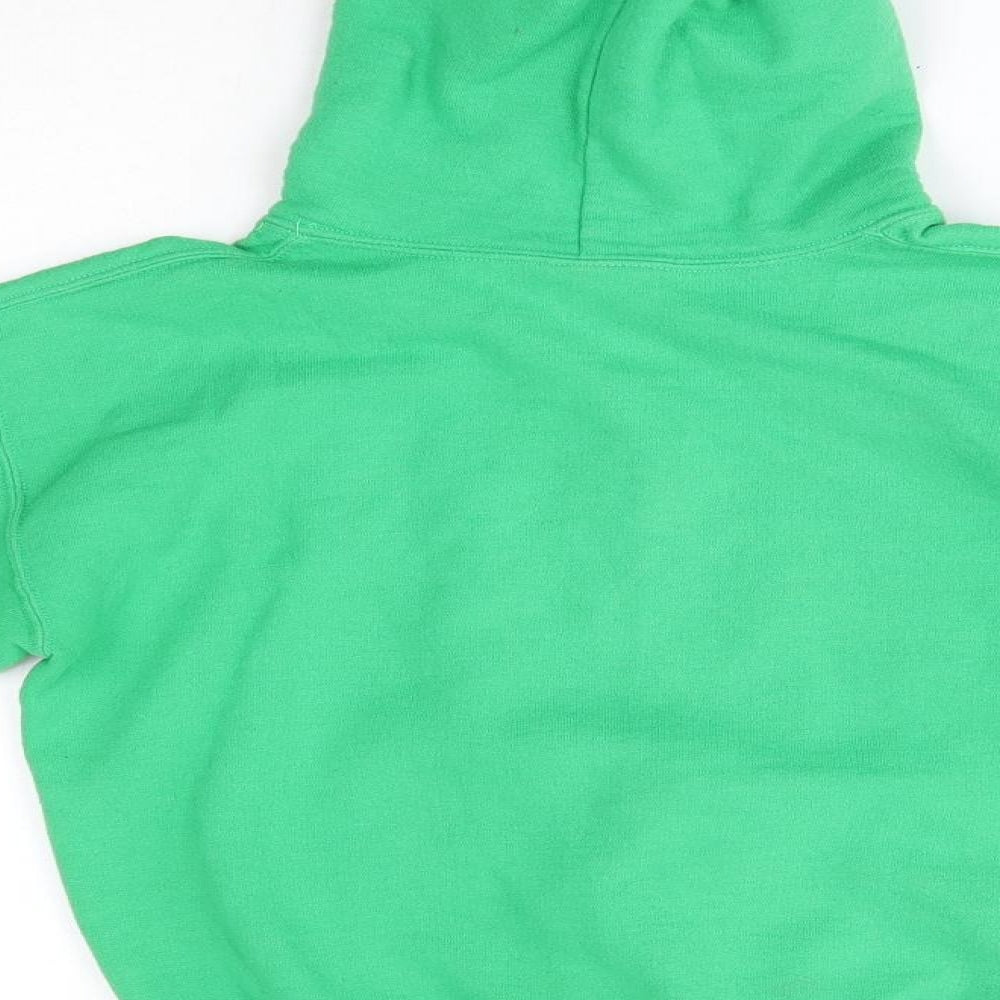 Gildan Boys Green  Cotton Pullover Hoodie Size M   - John Deere