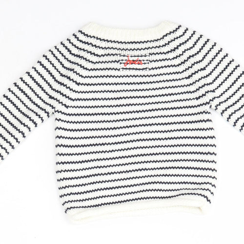 Joules Baby Multicoloured Striped Cotton Pullover Jumper Size 6-9 Months