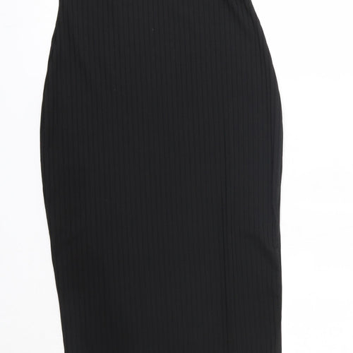I SAW IT FIRST Womens Black  Polyester Pencil Dress  Size 10  Round Neck
