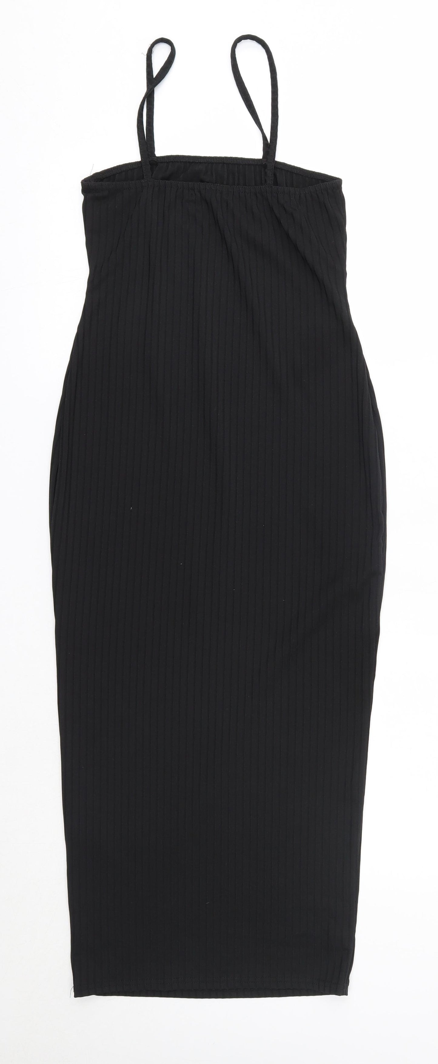 I SAW IT FIRST Womens Black  Polyester Pencil Dress  Size 10  Round Neck