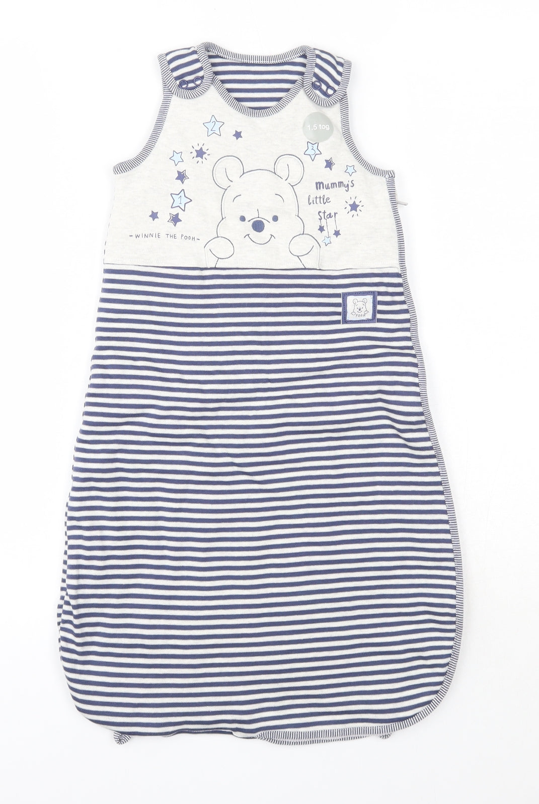George Baby Multicoloured Striped 100% Cotton Babygrow One-Piece Size 0-3 Months   - Baby Bag