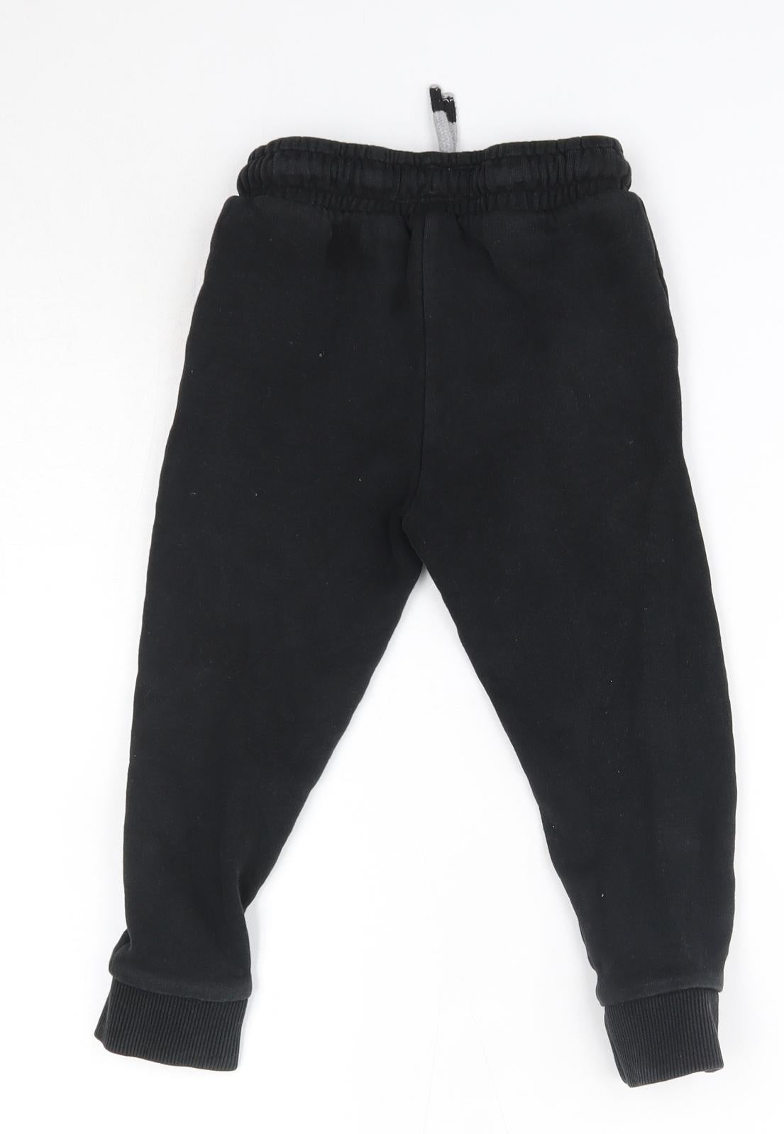 NEXT Boys Black  Cotton Jogger Trousers Size 3-4 Years  Regular