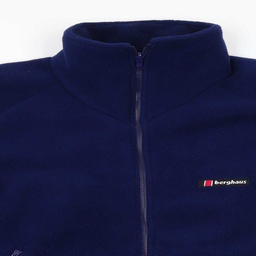 Berghaus Mens Blue   Jacket Coat Size L  Zip - Navy Blue Fleece Jacket