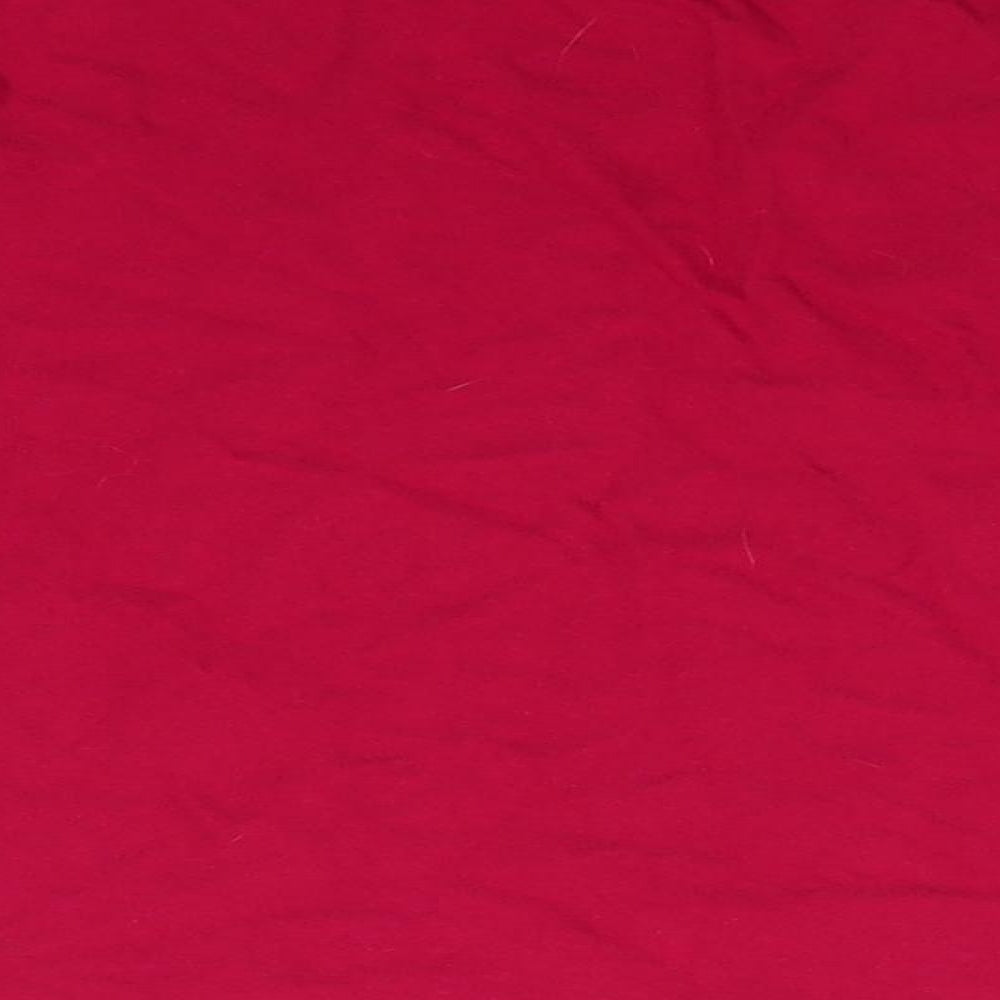 Nutmeg Girls Red Solid Cotton Top Pyjama Top Size 9-10 Years  Pullover - Believe in Your Elf