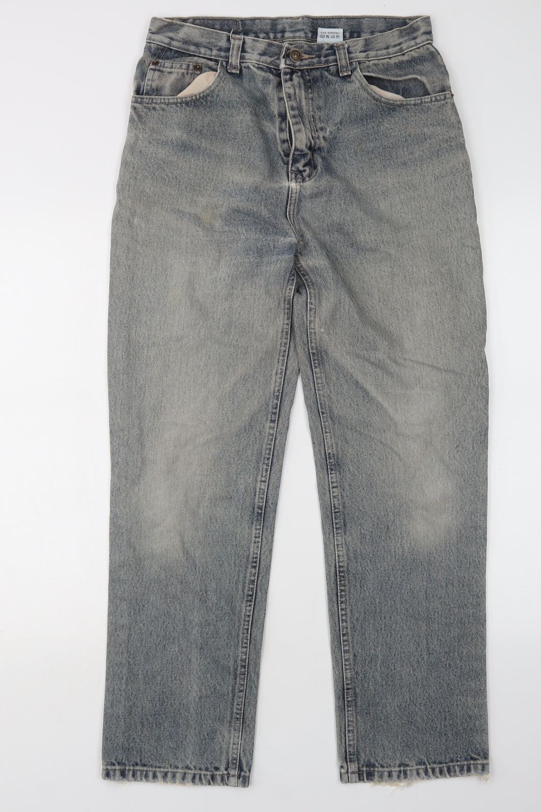 Stealth Jeans Mens Blue  Cotton Straight Jeans Size 32 L29 in Regular
