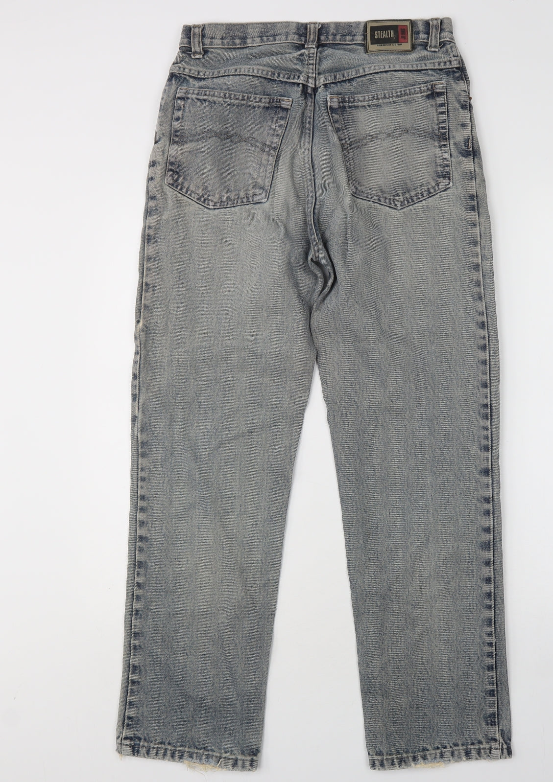 Stealth Jeans Mens Blue  Cotton Straight Jeans Size 32 L29 in Regular