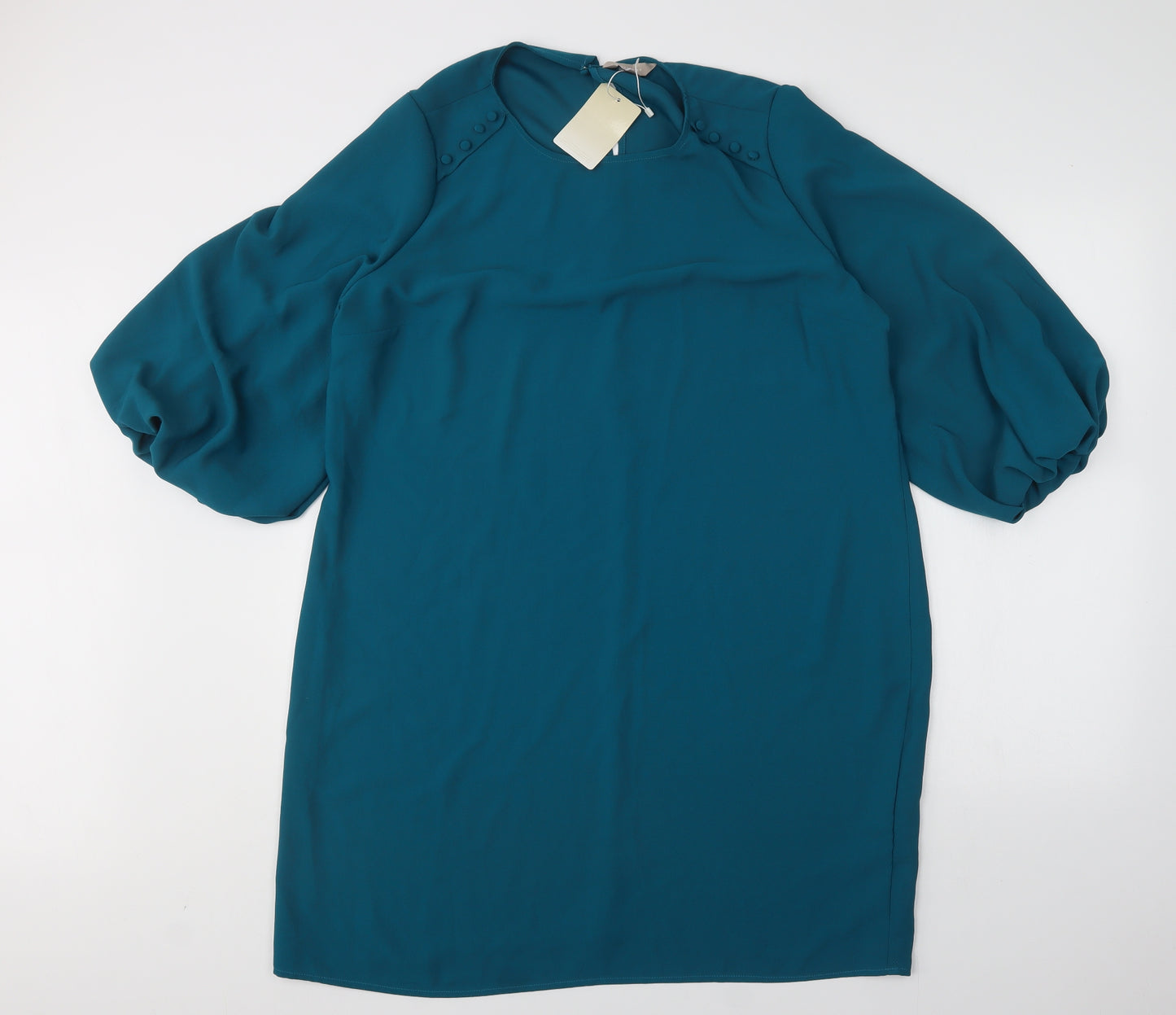 Anthology Womens Green  Polyester A-Line  Size 18  Round Neck