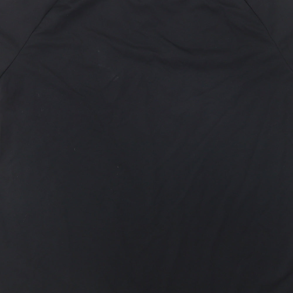 adidas Boys Black  Polyester Basic T-Shirt Size 13-14 Years Round Neck
