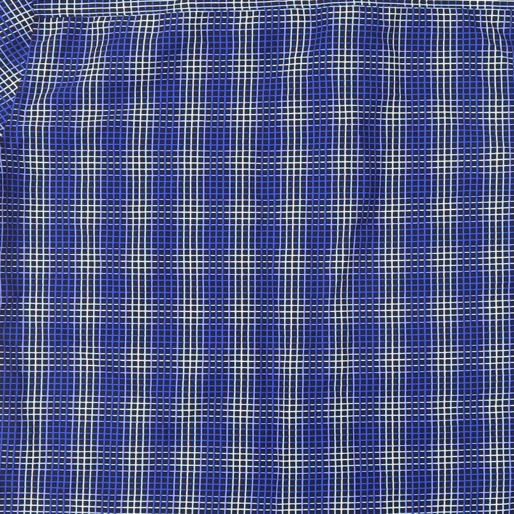 Urban Spirit Mens Multicoloured Check Polyester  Button-Up Size L Collared