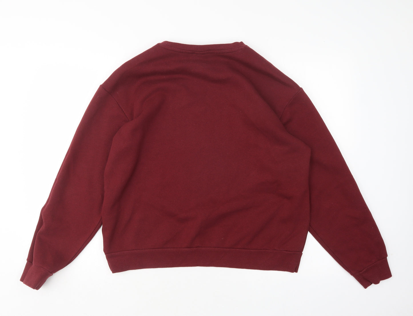 H&M Womens Red  Cotton Pullover Sweatshirt Size M   - Harvard