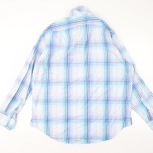 Collezione Mens Multicoloured Check Cotton  Dress Shirt Size XL Collared