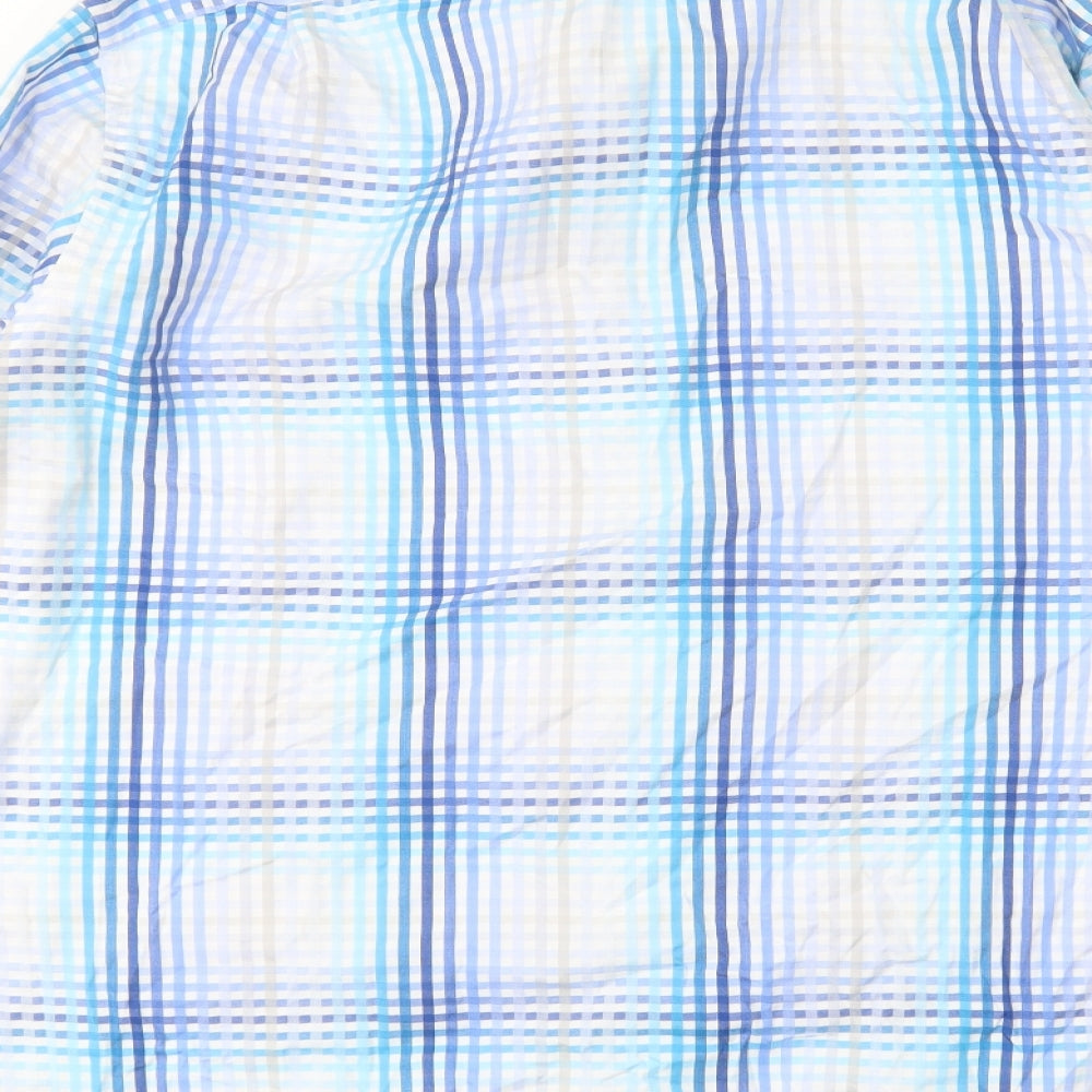 Collezione Mens Multicoloured Check Cotton  Dress Shirt Size XL Collared