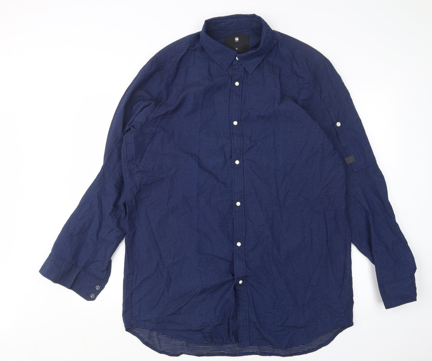 G Star Raw Mens Multicoloured Polka Dot Cotton  Button-Up Size XL Collared