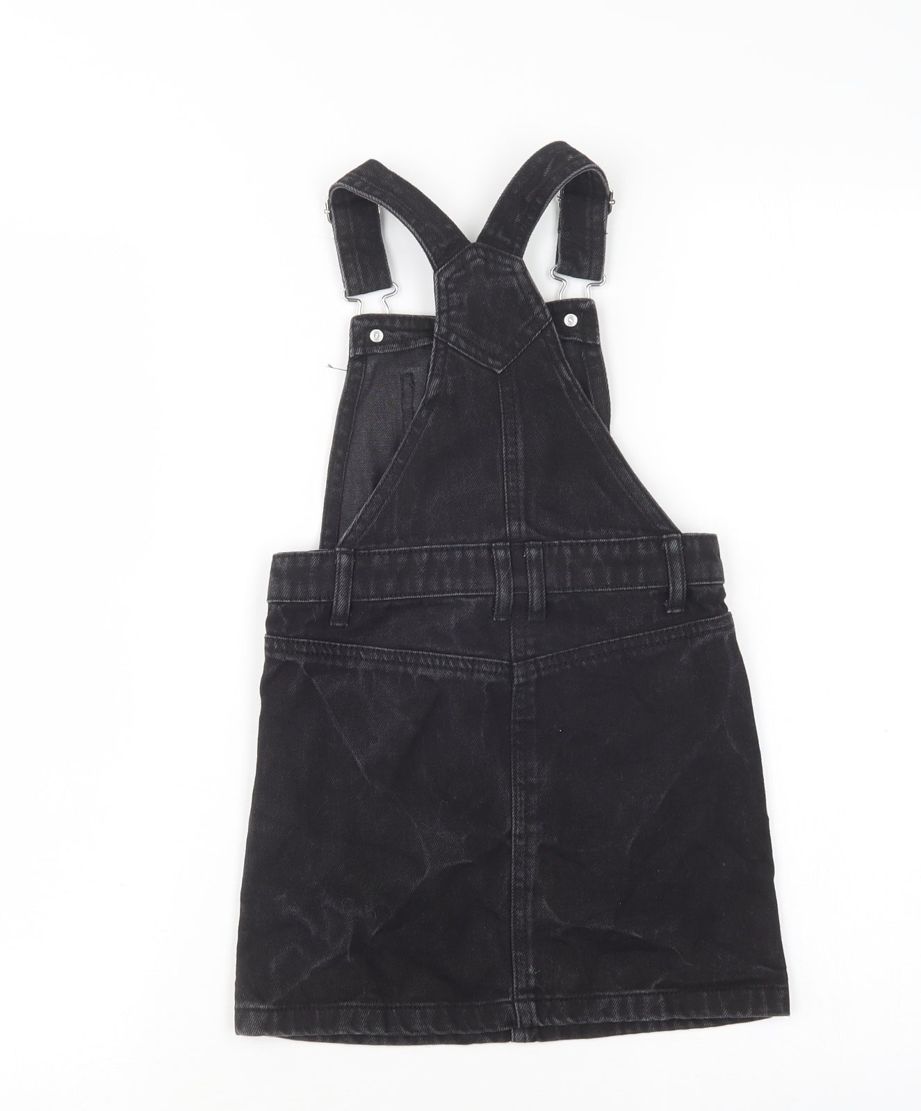 Matalan Girls Black  Cotton Pinafore/Dungaree Dress  Size 5 Years  Sweetheart