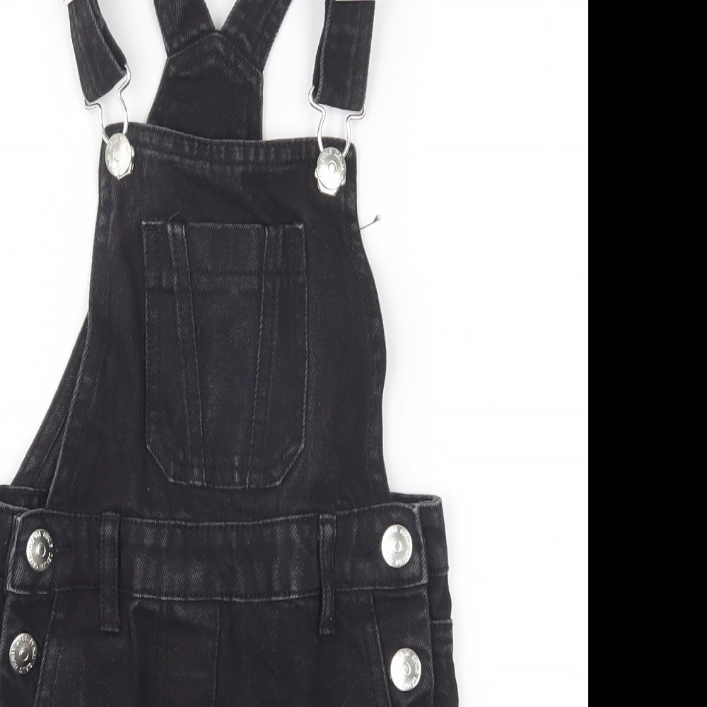 Matalan Girls Black  Cotton Pinafore/Dungaree Dress  Size 5 Years  Sweetheart