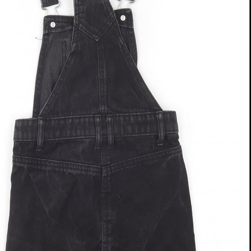 Matalan Girls Black  Cotton Pinafore/Dungaree Dress  Size 5 Years  Sweetheart