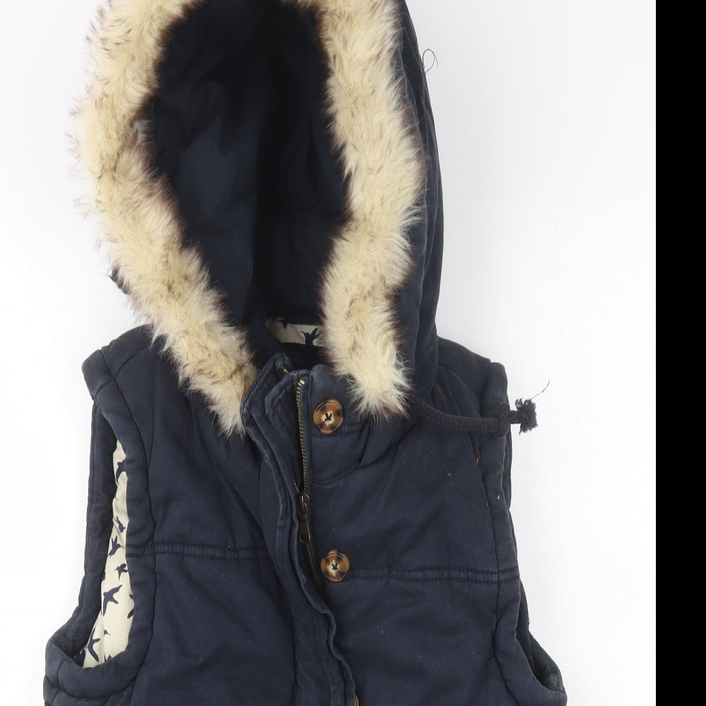 River Island Womens Blue   Gilet Coat Size 10