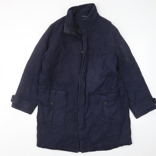 Hope+ Glory Womens Blue   Overcoat Coat Size S