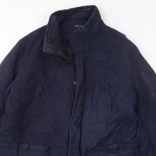 Hope+ Glory Womens Blue   Overcoat Coat Size S