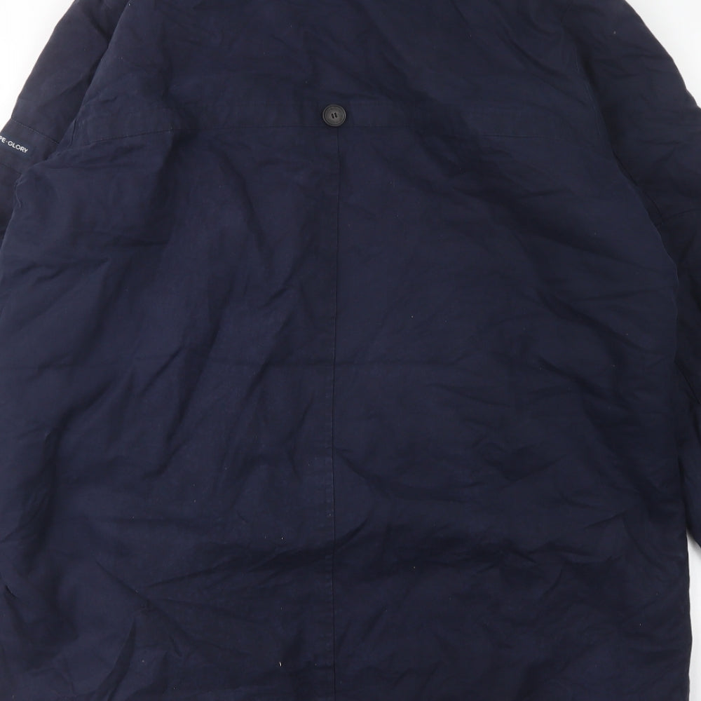 Hope+ Glory Womens Blue   Overcoat Coat Size S