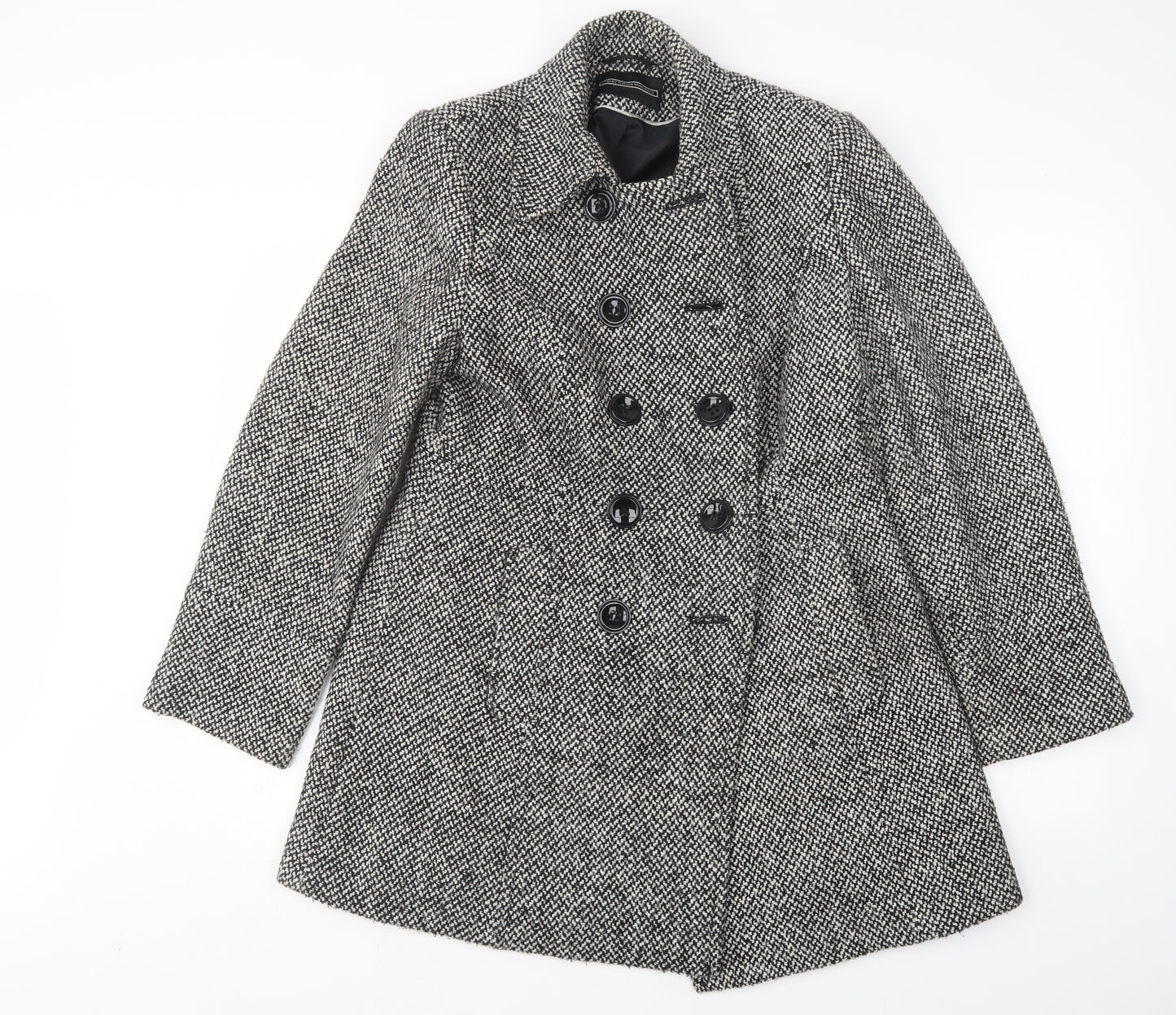 BHS Womens Multicoloured   Pea Coat Coat Size 12