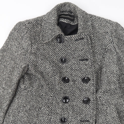BHS Womens Multicoloured   Pea Coat Coat Size 12