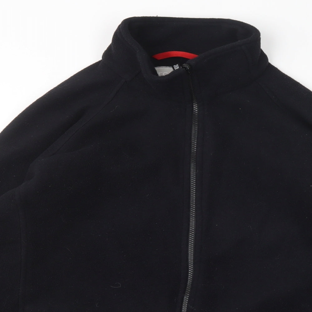 Regatta Mens Black  Polyester Full Zip Sweatshirt Size L