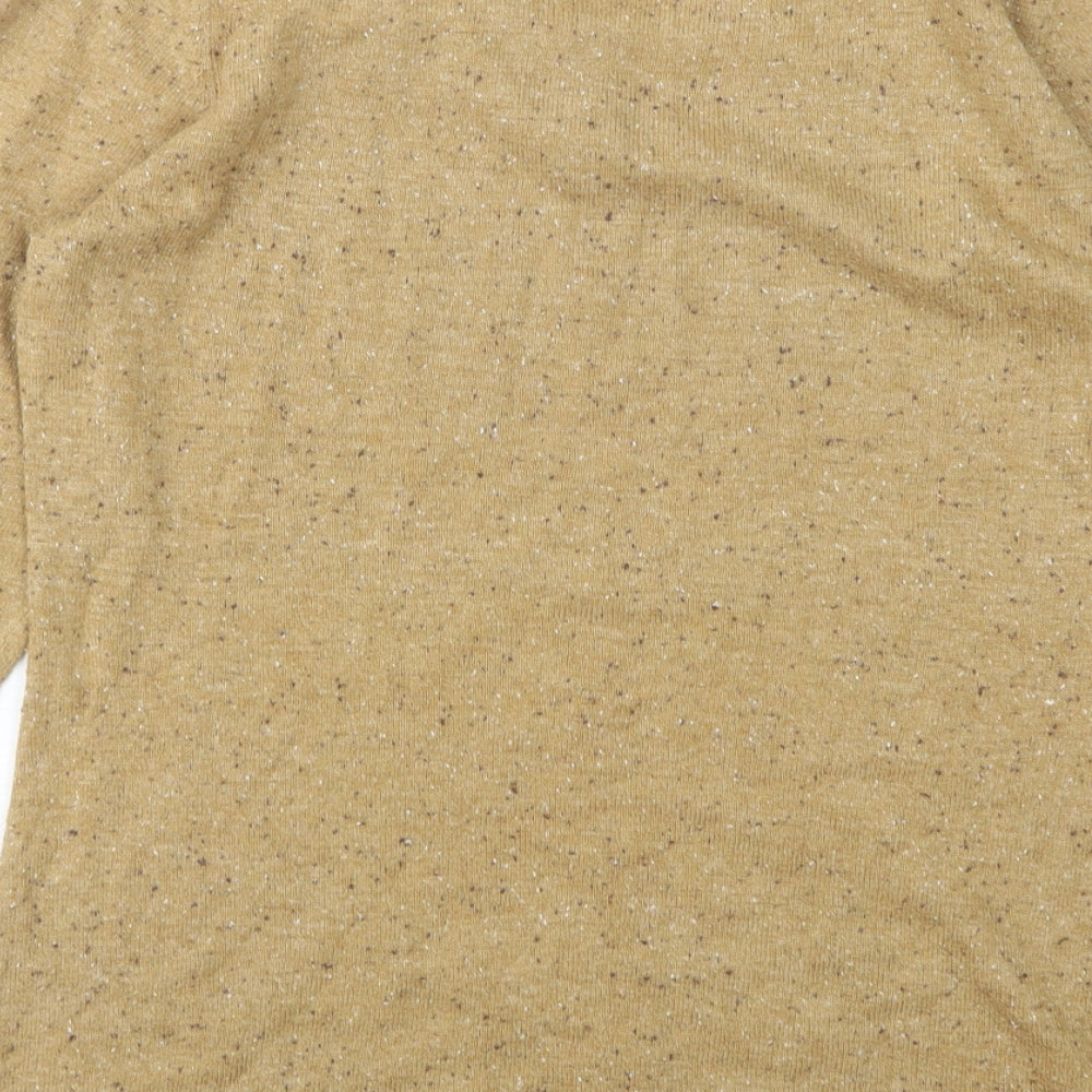 NEXT Womens Beige Round Neck  Cotton Pullover Jumper Size 10