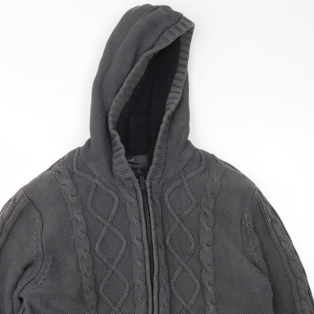 NEXT Mens Grey   Jacket Coatigan Size XL