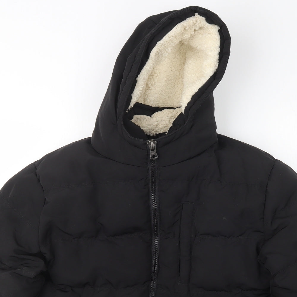 SoulCal&Co Mens Black   Rain Coat Coat Size M
