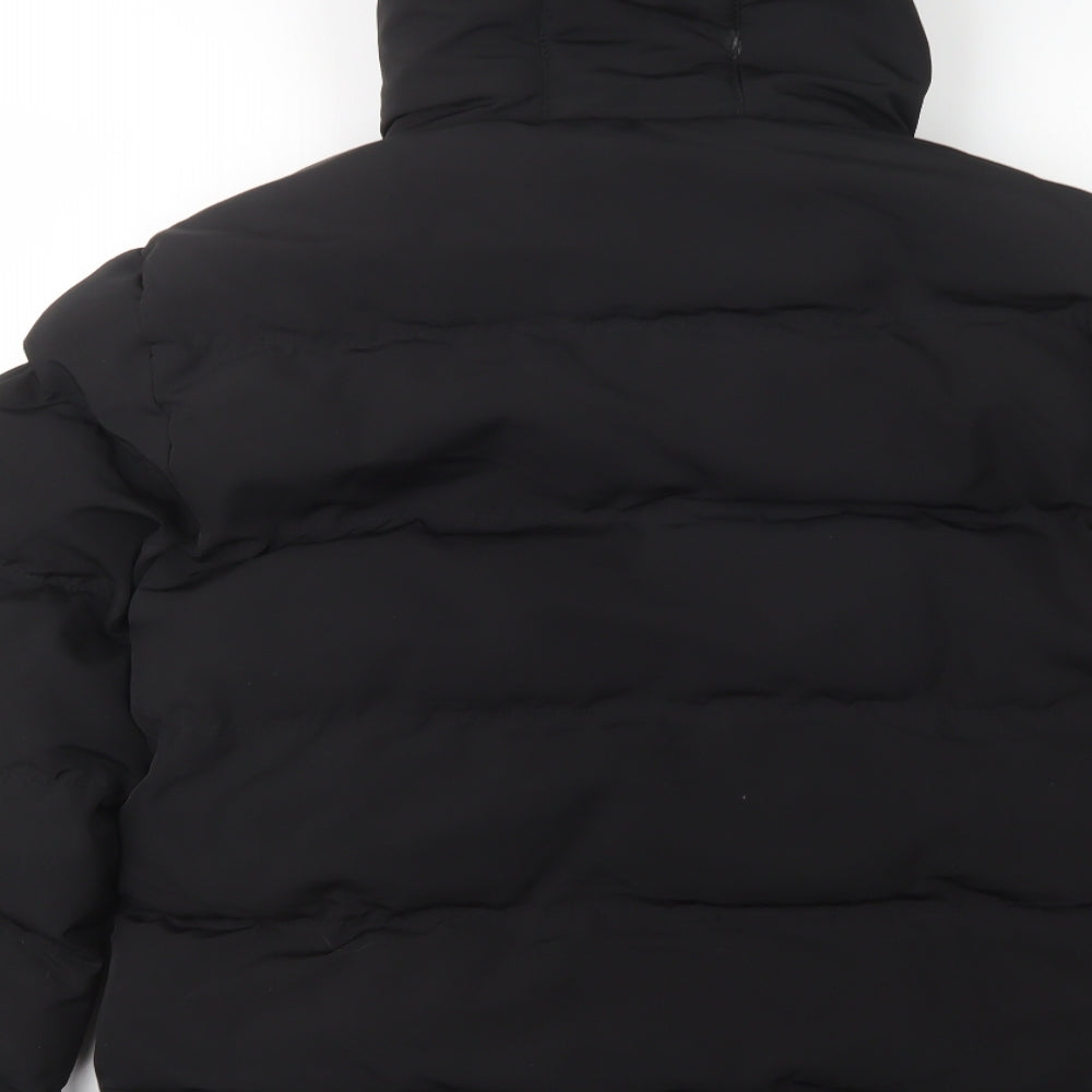 SoulCal&Co Mens Black   Rain Coat Coat Size M