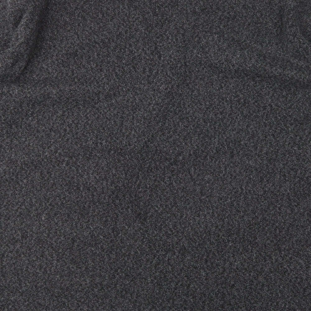 Peacocks Womens Grey V-Neck  Polyester Cardigan Jumper Size M