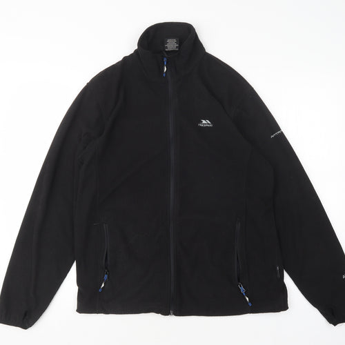 Trespass Mens Black  Polyester Full Zip Sweatshirt Size S