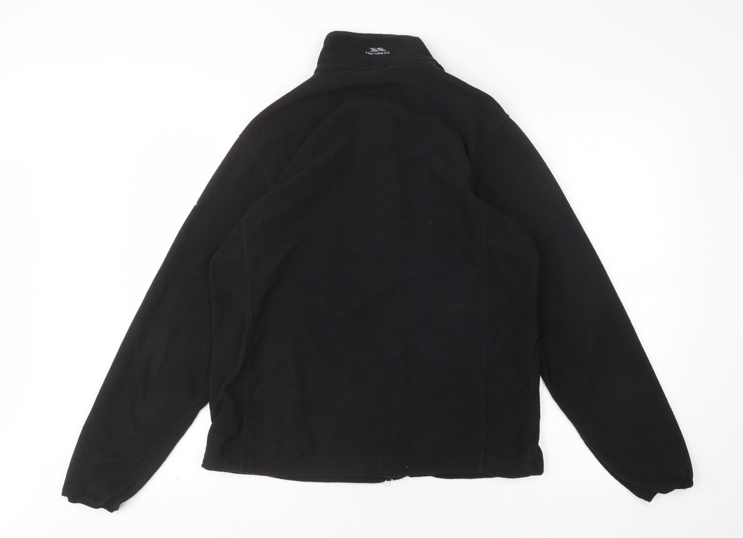 Trespass Mens Black  Polyester Full Zip Sweatshirt Size S