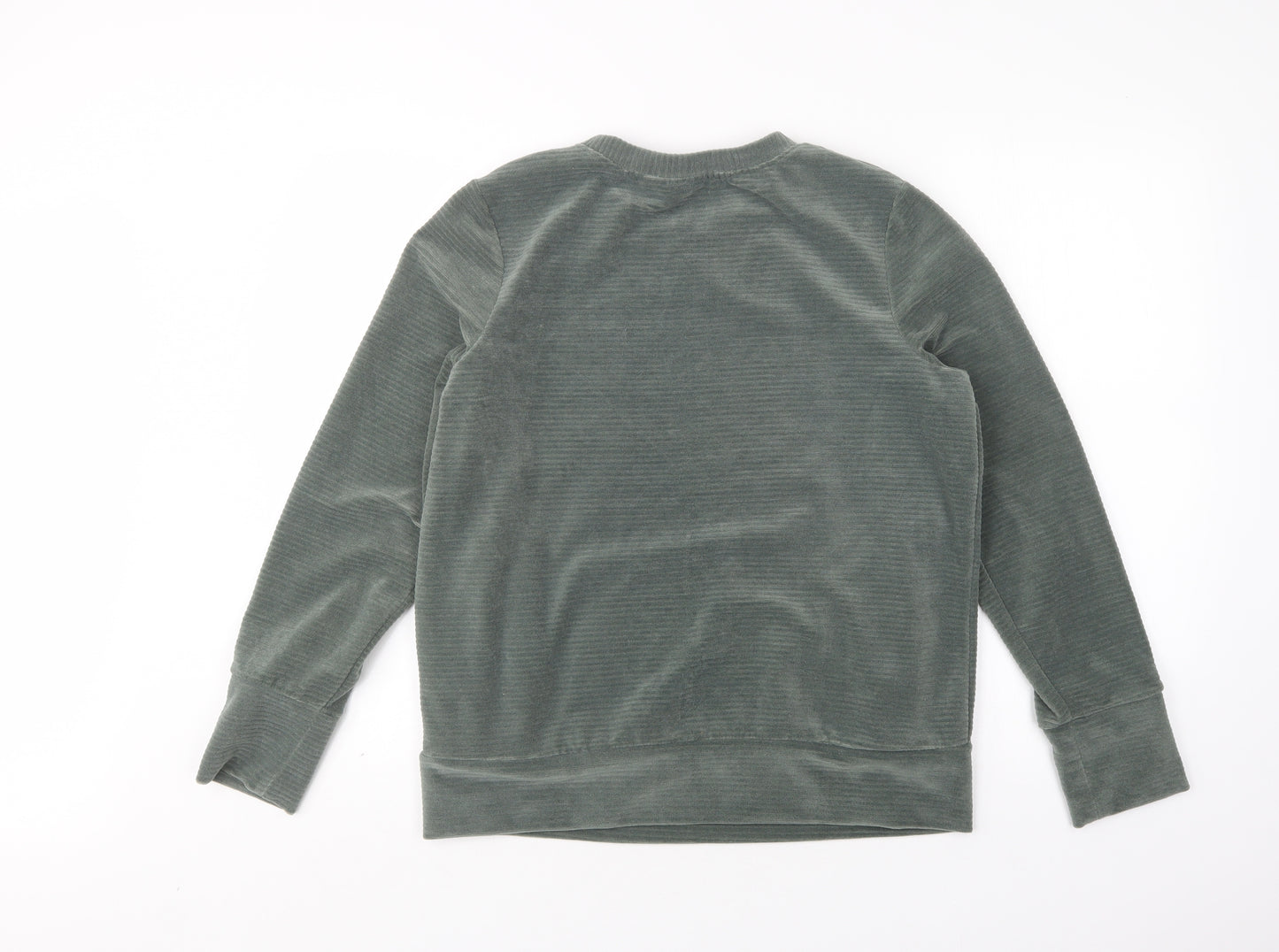 Crivit Womens Green Round Neck  Polyester Pullover Jumper Size M