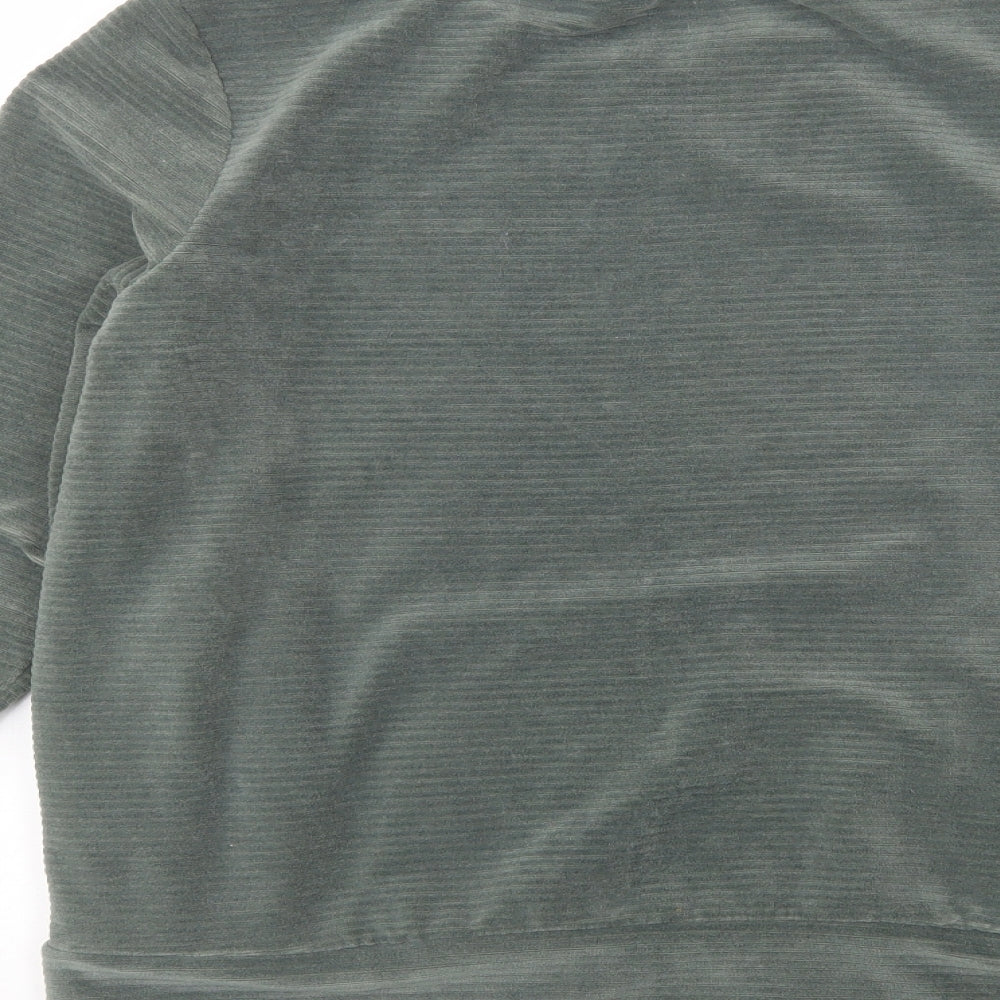 Crivit Womens Green Round Neck  Polyester Pullover Jumper Size M