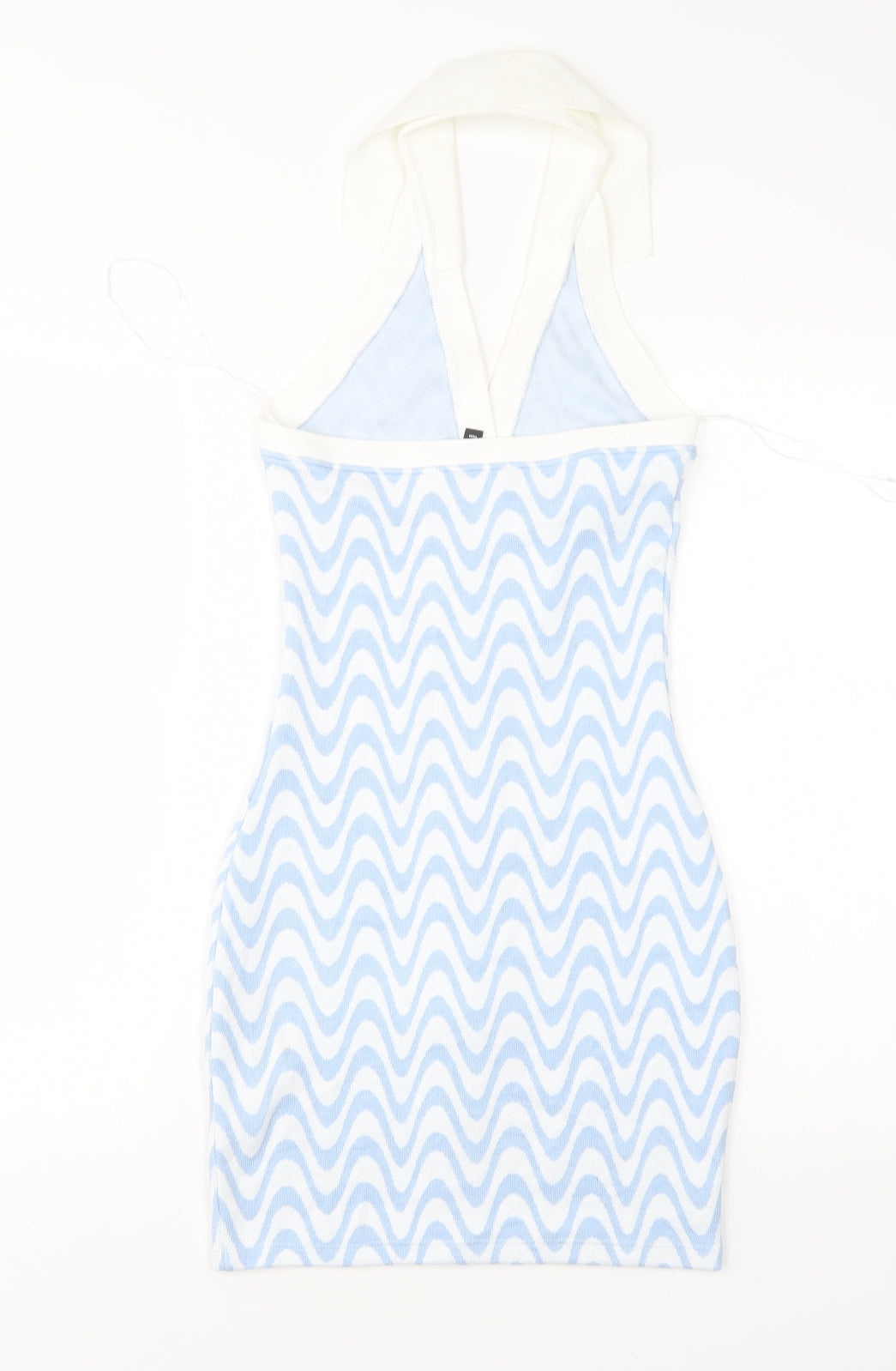 H&M Womens Multicoloured Striped Polyester Mini  Size XS  Halter