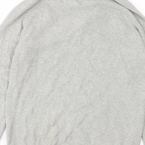 NEXT Womens Grey Collared  Cotton Pullover Jumper Size M