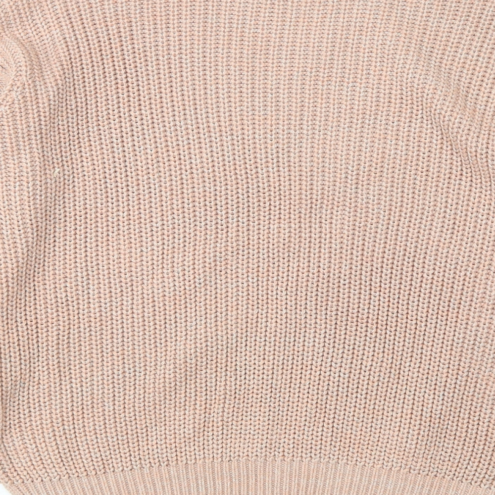 River Island Womens Pink Round Neck  Acrylic Pullover Jumper Size S