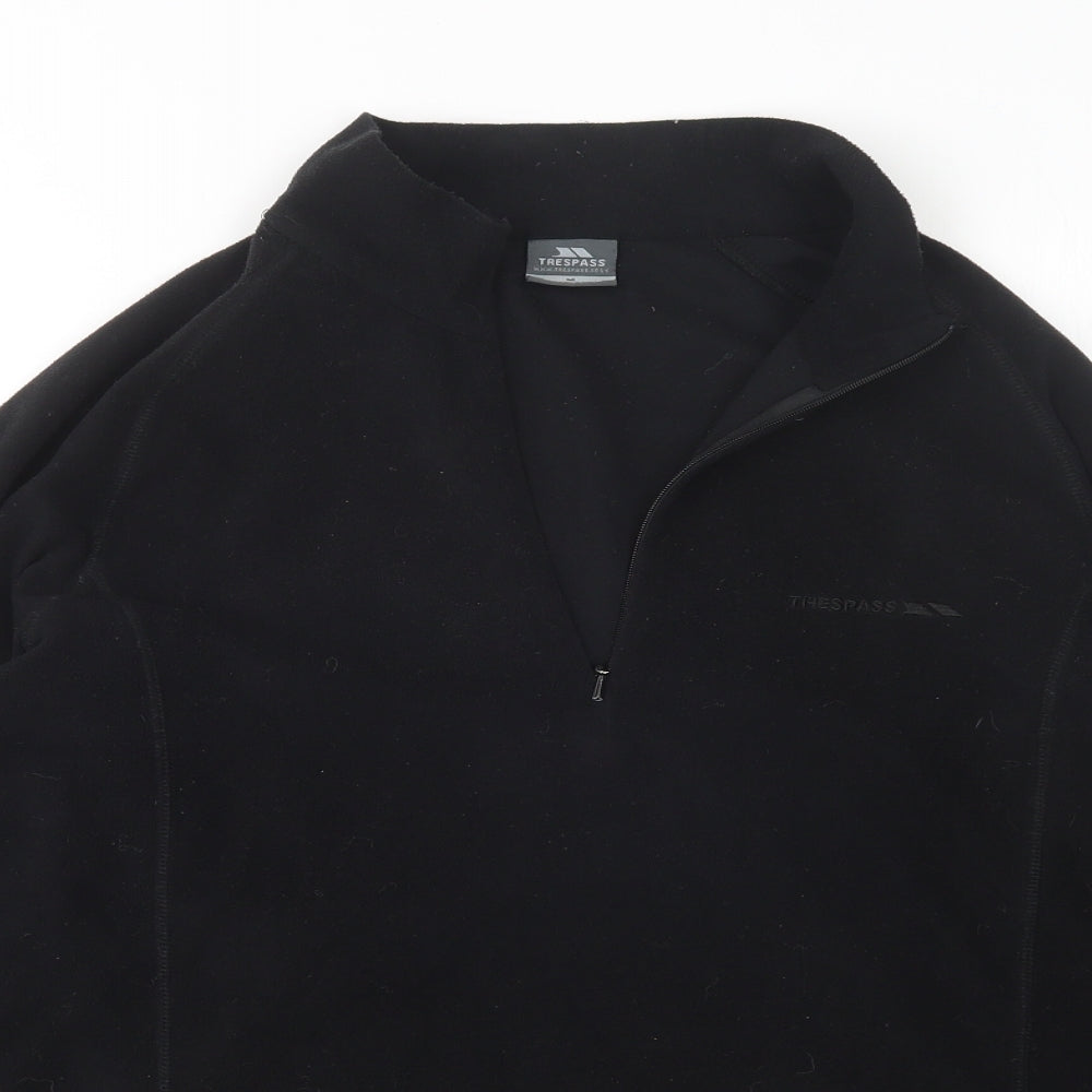 Trespass Mens Black  Polyester Pullover Sweatshirt Size M