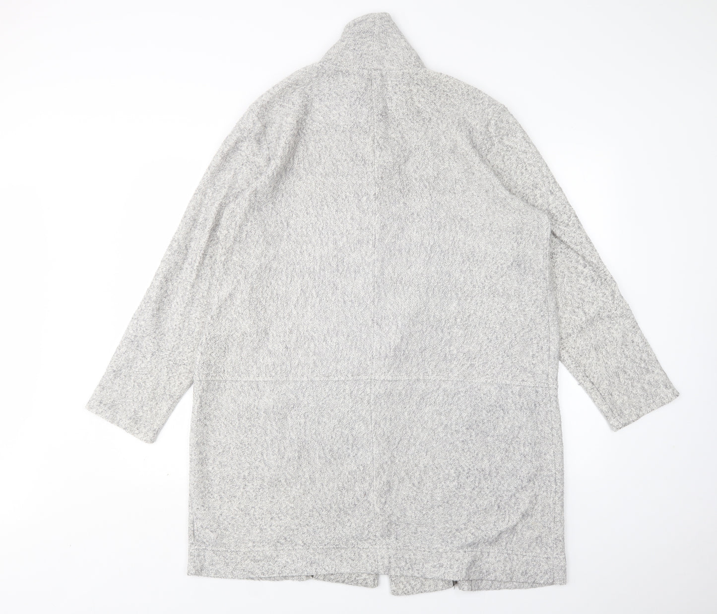 NEXT Womens Grey V-Neck  Cotton Cardigan Jumper Size 16