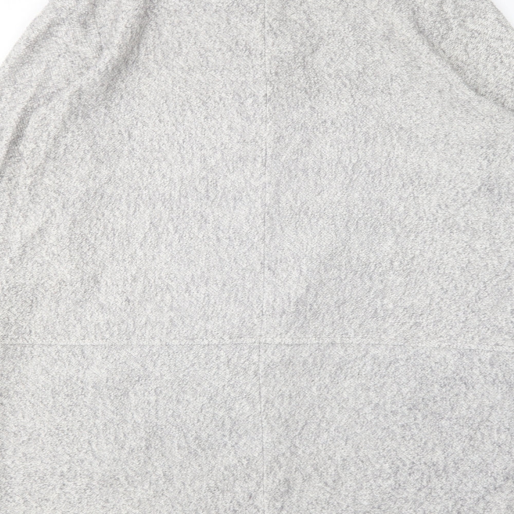 NEXT Womens Grey V-Neck  Cotton Cardigan Jumper Size 16