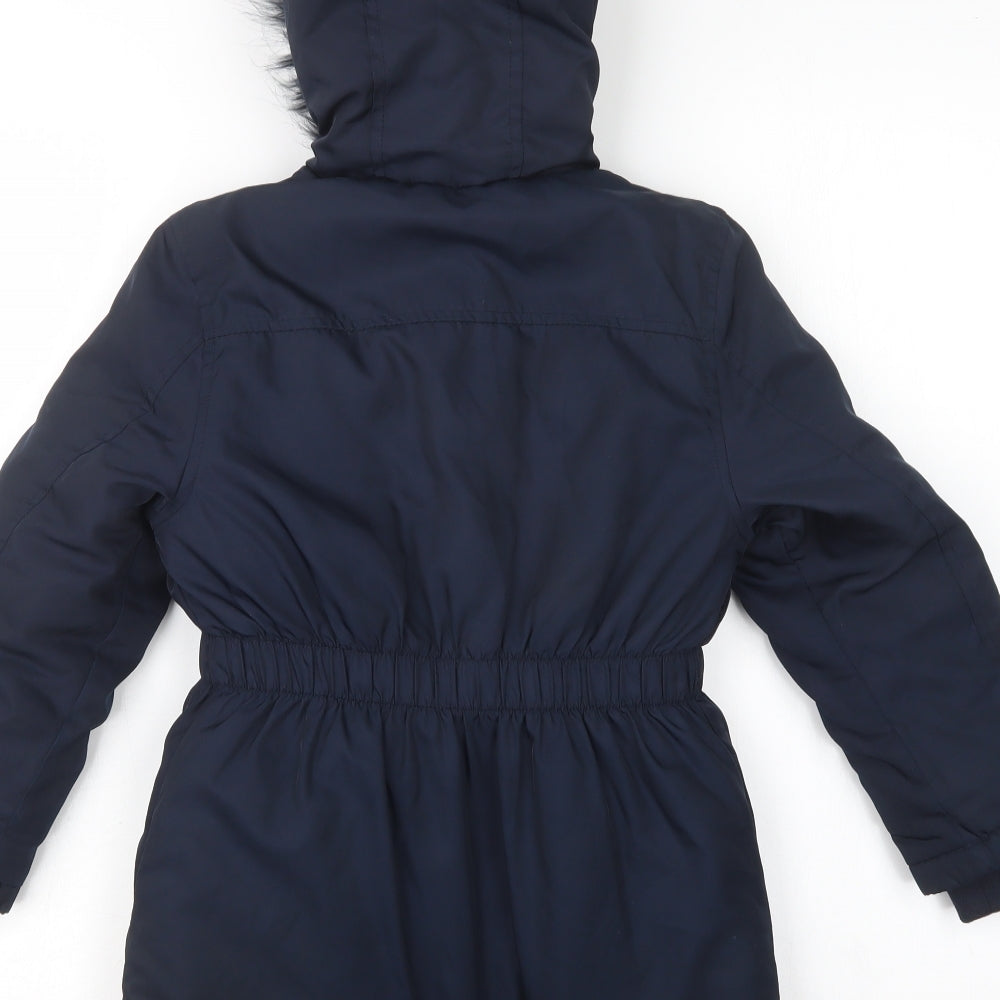BlueZoo Girls Blue   Parka Coat Size 7-8 Years