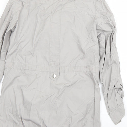 M&S Womens Grey   Overcoat Coat Size 8