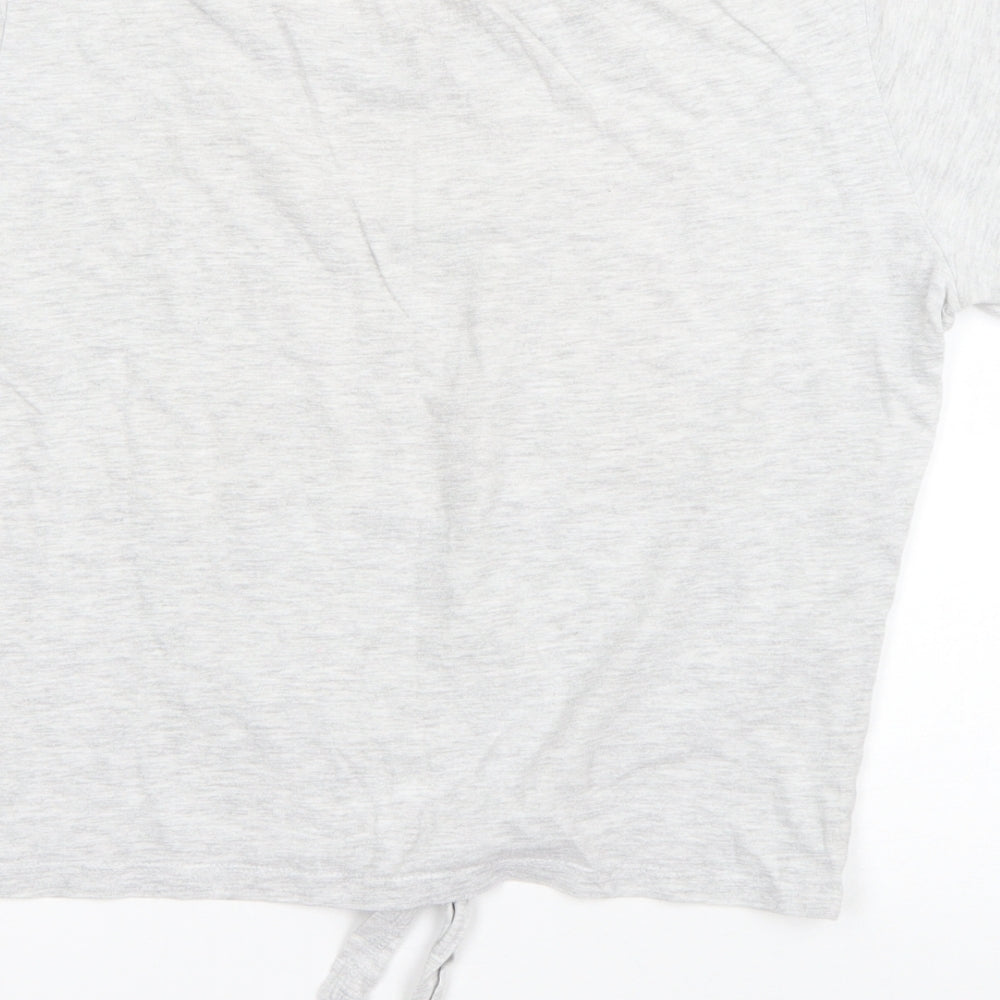 Love to Lounge Womens Green  Cotton Basic T-Shirt Size M Round Neck
