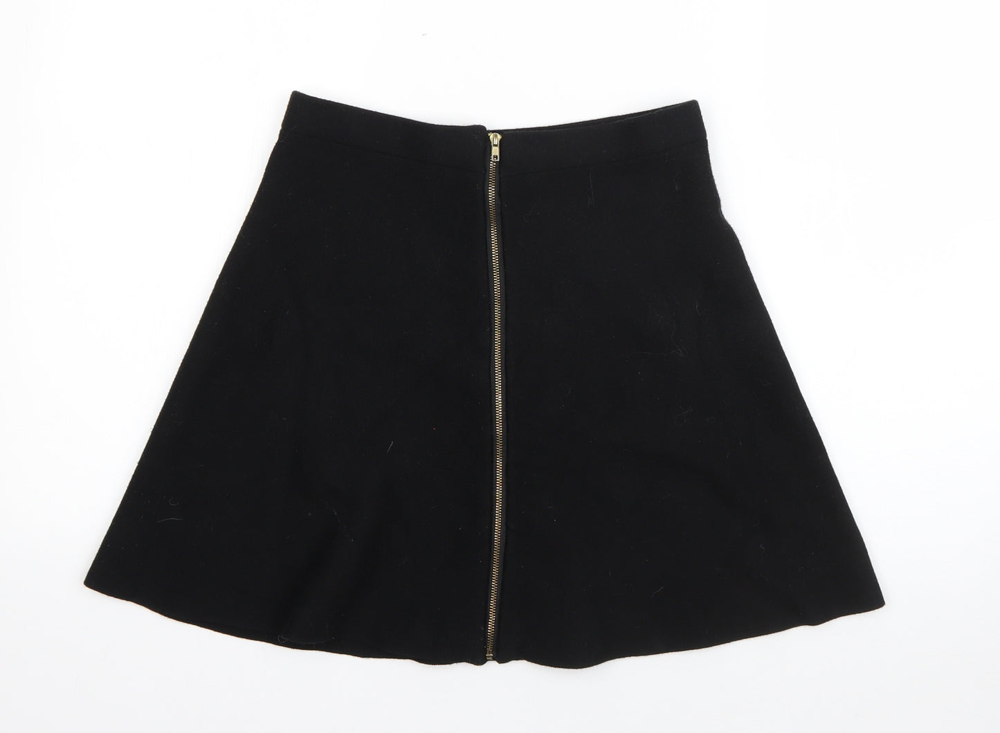 Atmosphere Womens Black  Viscose A-Line Skirt Size 10   Zip
