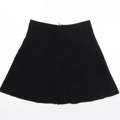 Atmosphere Womens Black  Viscose A-Line Skirt Size 10   Zip